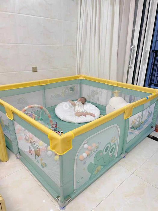 НОВ ДИЗАЙН Голяма детска кошара за игра с панди / заграждение за бебе