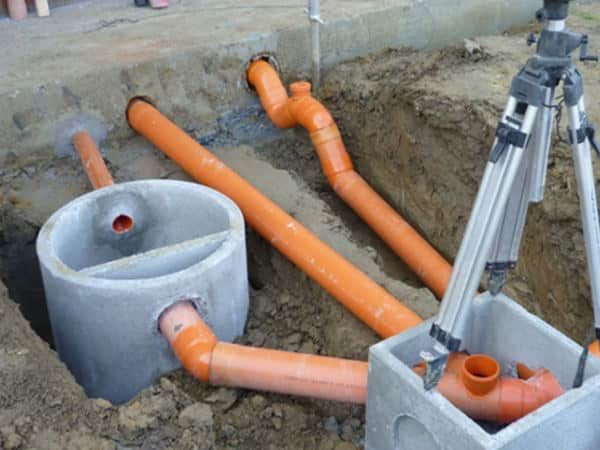 Koʻza shaklida kalodis qazamiz va kanalizatsiya ishlari