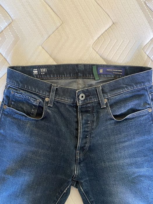 Оригинални мъжки дънки G-Star RAW 3301 Slim (W32/L34)