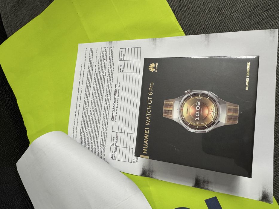 ЗАПЕЧАТАН 46mm Huawei watch GT 6 Pro | GT6 BT Гаранция Yettel 2028