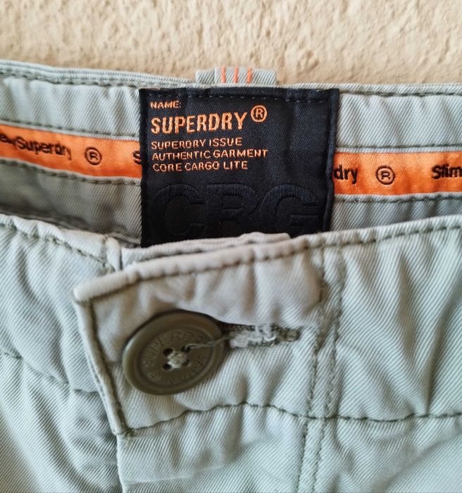 100% Оригинални страхотни мъжки къси карго панталони SUPERDRY!
