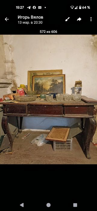 Книжный шкаф после реставрации.