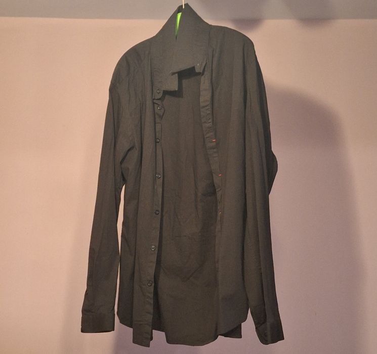 Черна риза, размер L, Slim fit