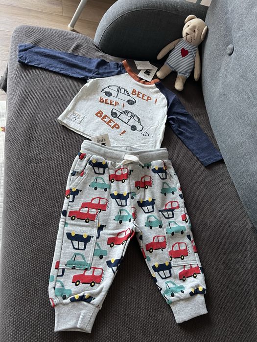 Set nou pantaloni si bluza, marimea 74, 6-9 luni,
