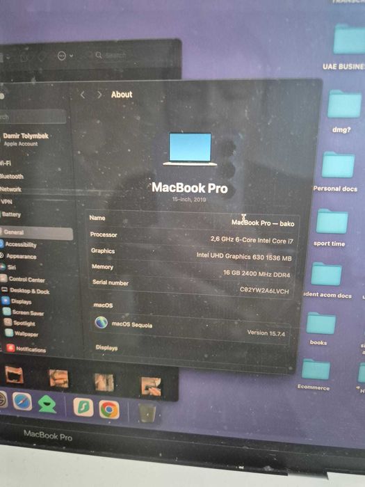 Macbook Pro 15'' 2019