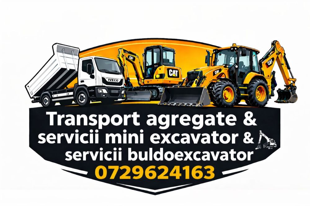 Transport basculabil : agregate / pamant fertil / ridicam moluz