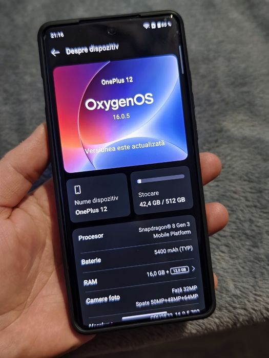 One plus 12 / 16+12 GB RAM / 512 ROM / Schimb