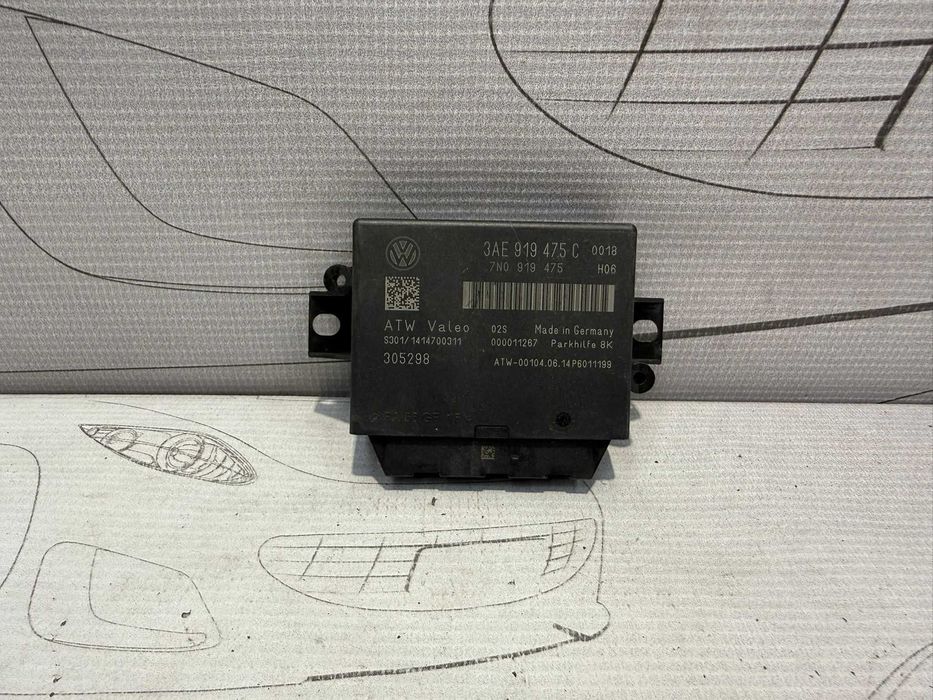 Modul asistență parcare / Unitate parcare (Parkhilfe 8K) Volkswagen Passat B7 3AE919475C 2014 / [2011-2014] / (5C3)