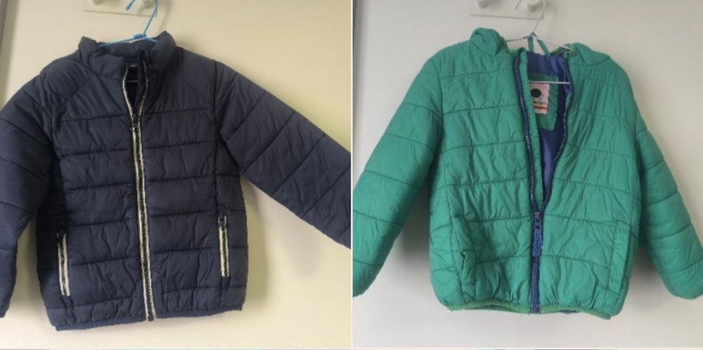 Продавам две якета 98-104 см обща цена 25 лв.