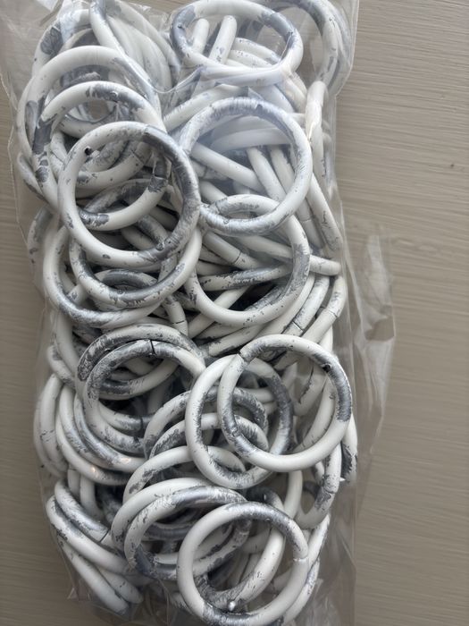 Чисто нови пердета(Zara)и корнизи от ковано желязо с прахово покритие