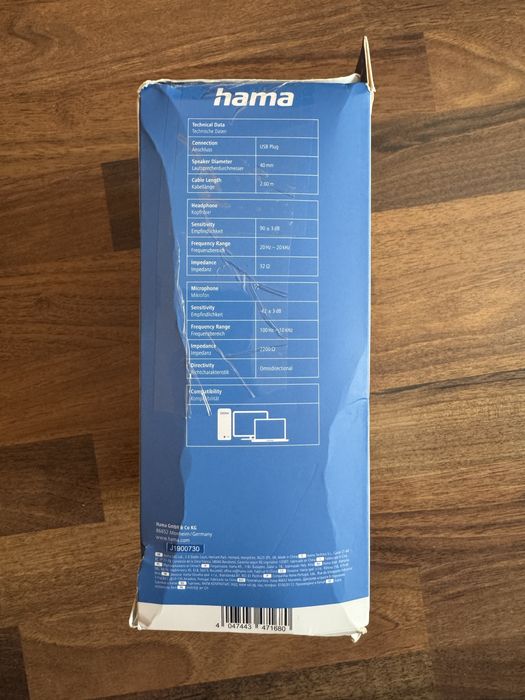 Casti on-ear cu fir Hama HS USB300 V2