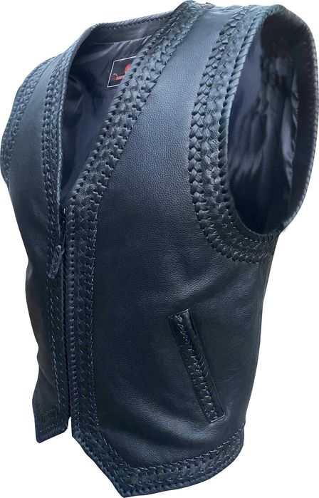 Рокерски Кожен Елек MotoMall 2025 Indian !