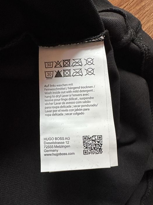 Мъжка,памучна,черна тениска HUGO Boss