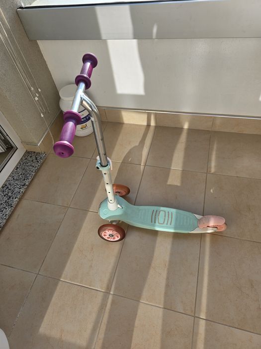 Детска тротинетка с 3 колела B1 500, бяло/светлозелено