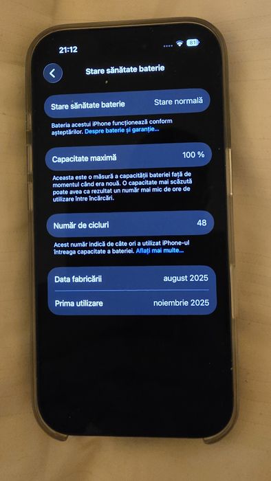 Iphone 17 pro 512 nou, nevelock,EU,  garantie istyle,  cu folie 360