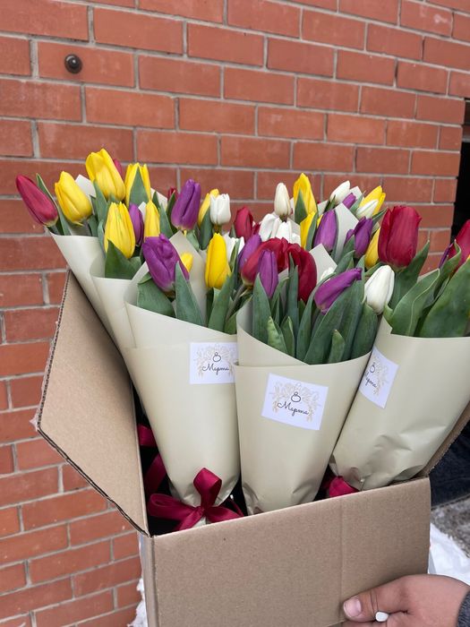 Тюльпаны РАСПРОДАЖА Астана, оптом и в розницу.