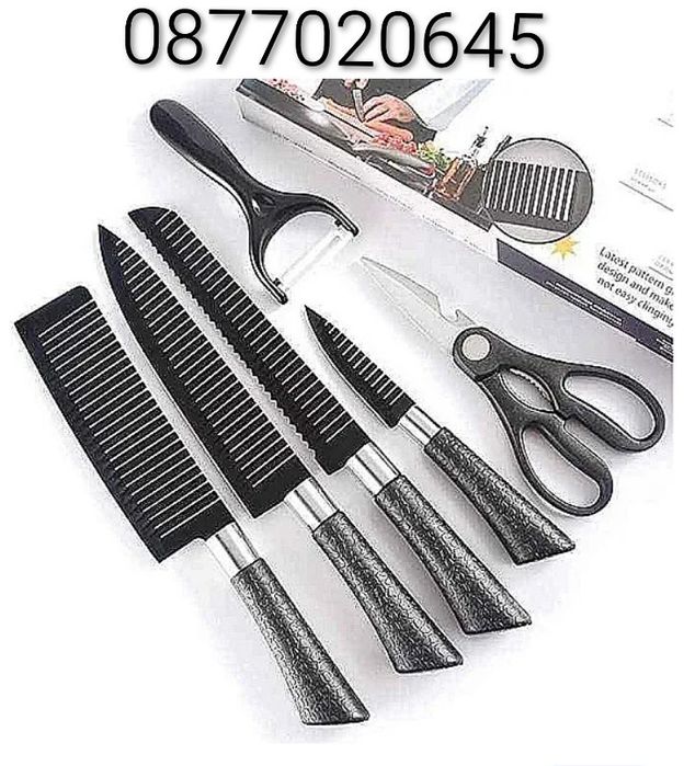 Немска. ZP-009 Професионален кухненски комплект ножове - 6 части,