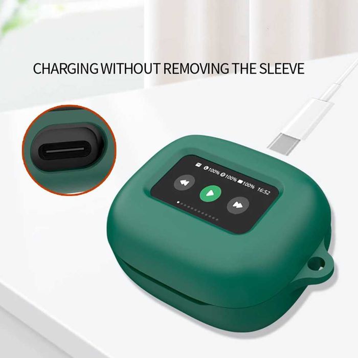 Husa TPU Negru + Folie protectie ecran pentru casti JBL Live Beam 3