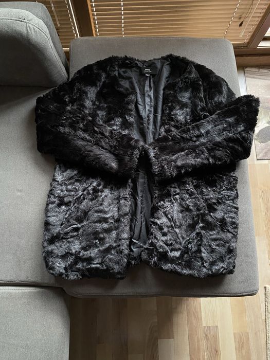 Оригинално яке от изкуствен косъм Mango