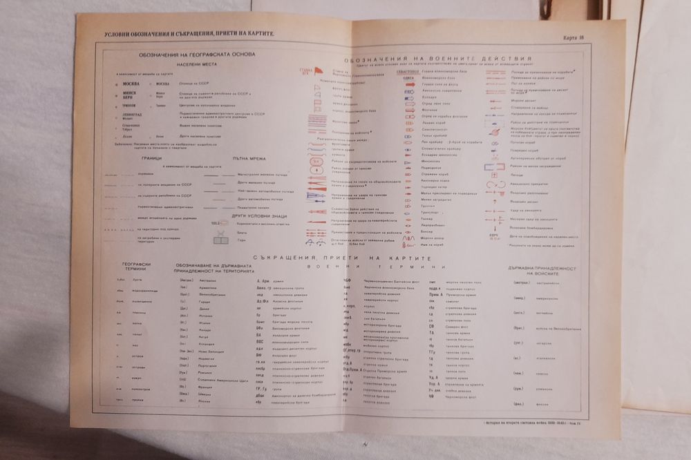 стари карти от Втората световна война1939-1945 гд комплект от 18 бр