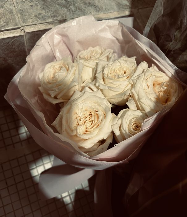 Милый букет желтых роз