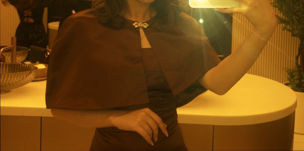 Платье коричневоое