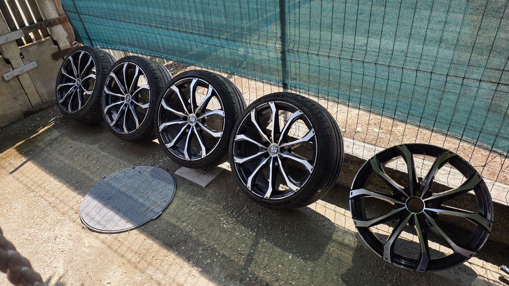 Set 5 jante aliaj 20 inch + 4 anvelope Michelin Pilot Sport 4S 235/35 ZR20