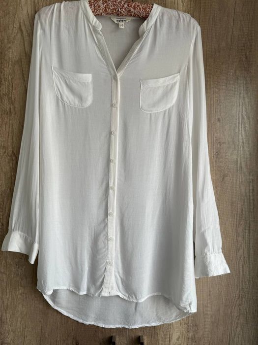 Белая хлопковая рубашка Koton (размер XS / 34)