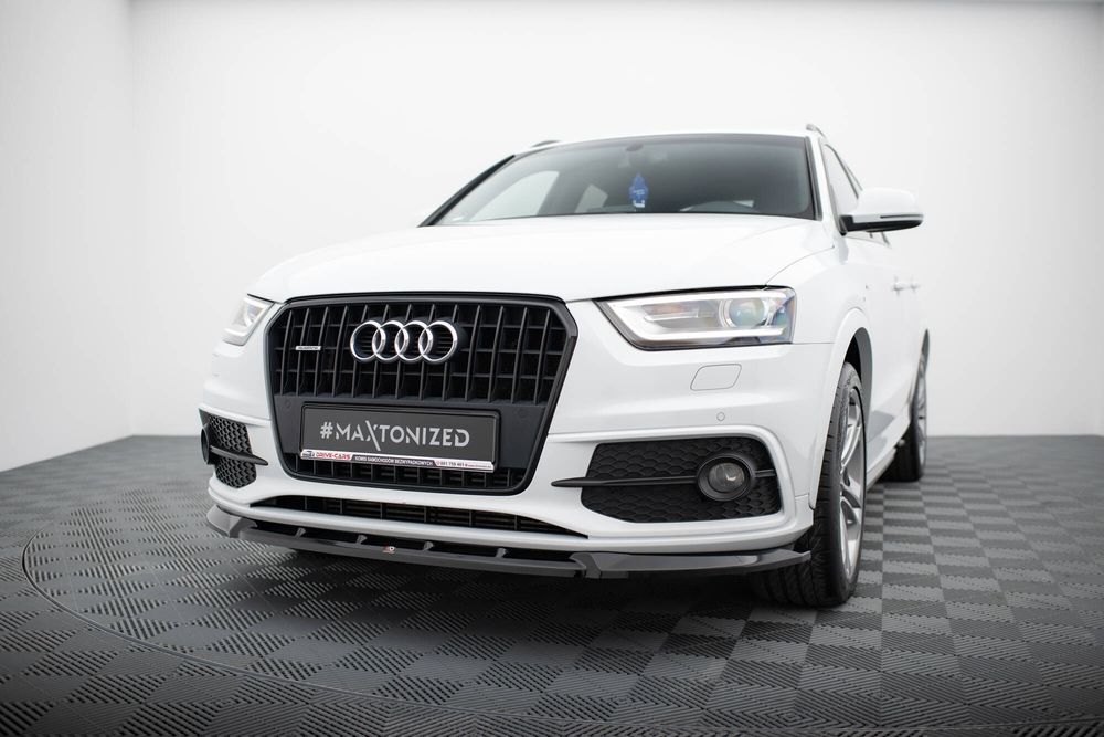 Спойлер за предна броня Maxton design за Audi Q3 S-line (2011-2014)