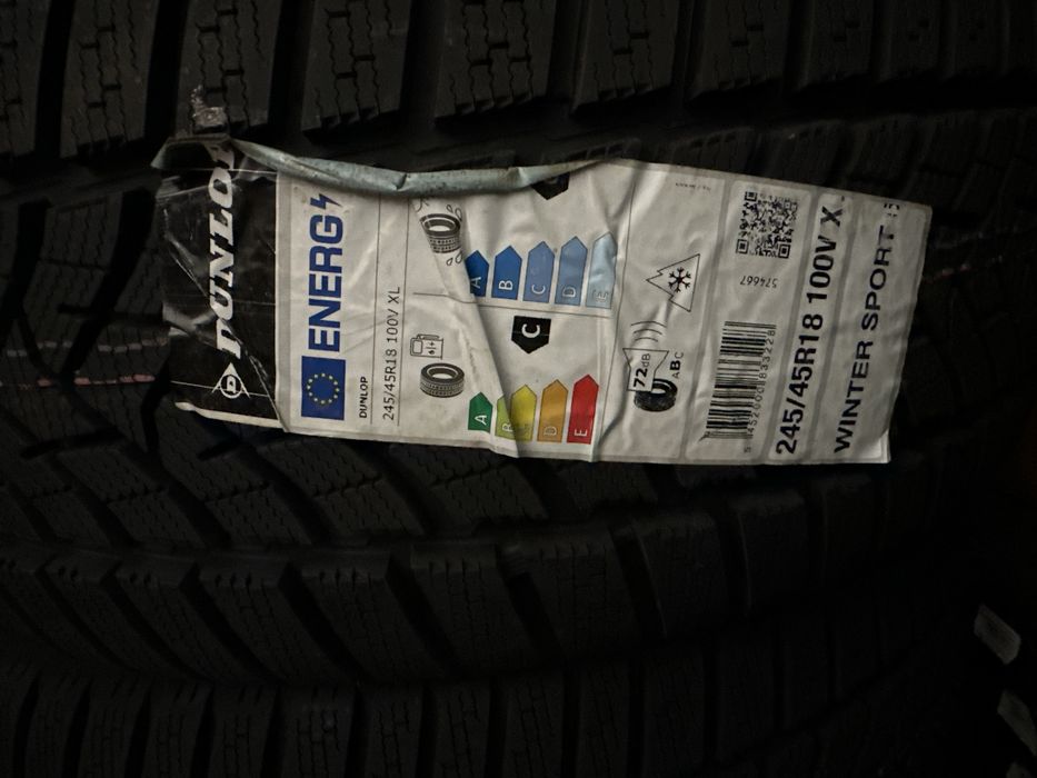 4бр.нови зимни гуми Dunlop Winter Sport 5 245/45/18 100V XL