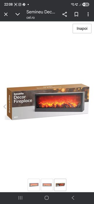 Vând șemineu led cu efect de flacara