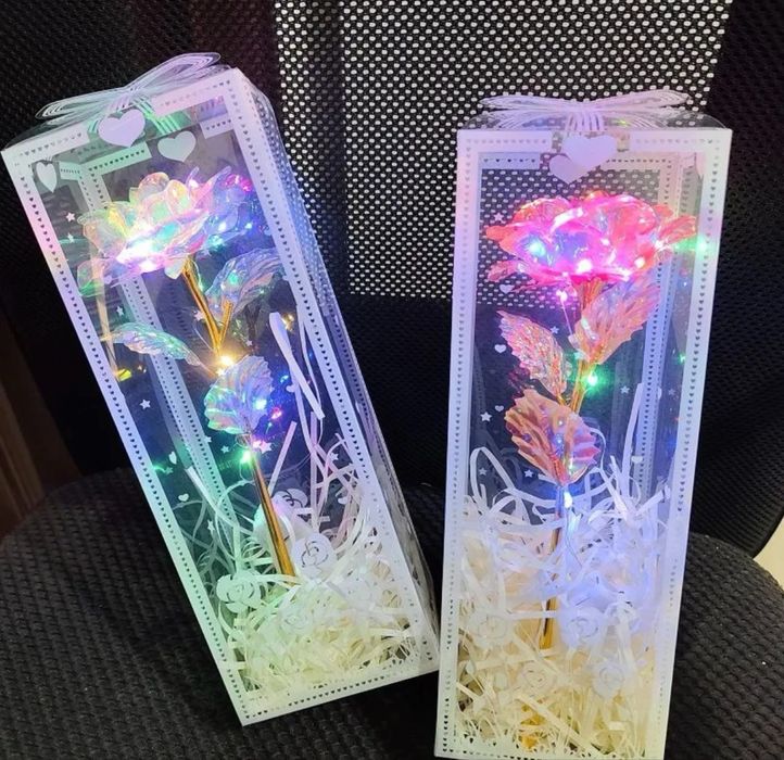 цветы светящиеся в коробке