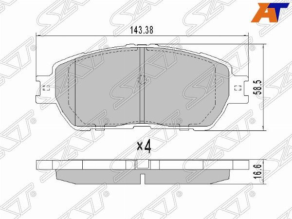 Колодки тормозные Toyota Camry