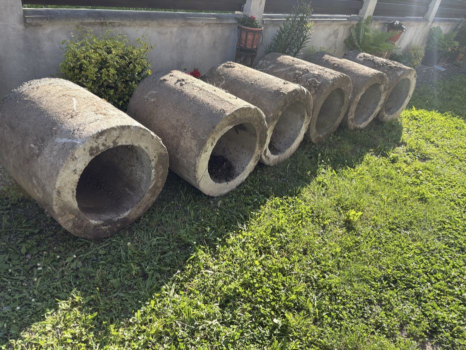 0748085531  Vand tuburi din beton pt pod , podete …dimensiune 76x66 cm , grosime 11 cm, diametru 44 cm