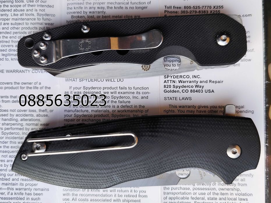 Spyderco C240 Kevin Smock / Brad Southard Positron C195