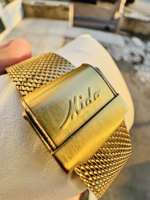 Ceas automatic barbati Mido Commander 1959 Gold 37mm