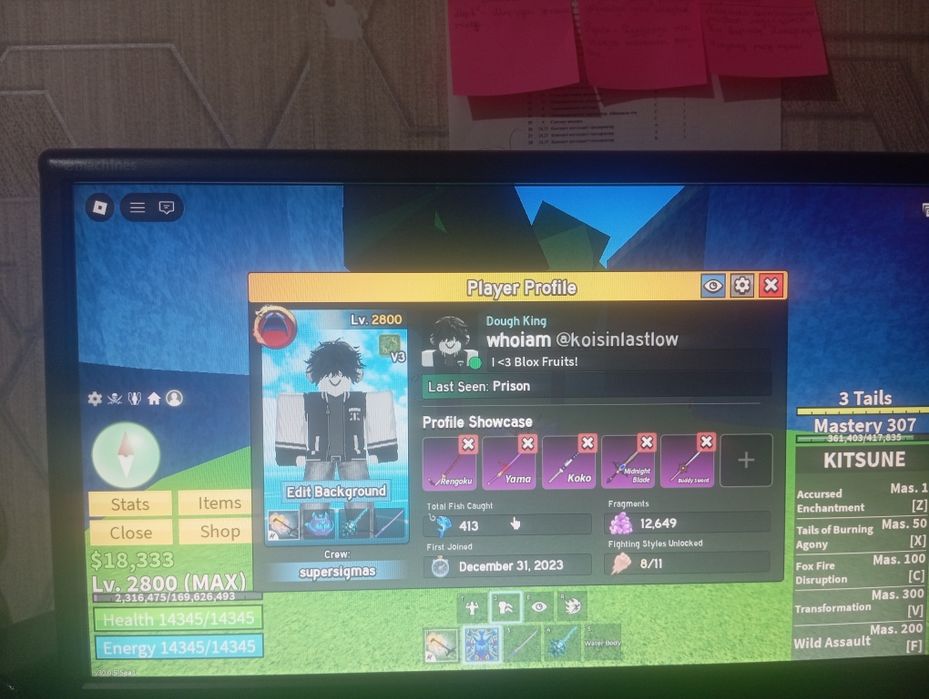 Blox fruits аккаунт