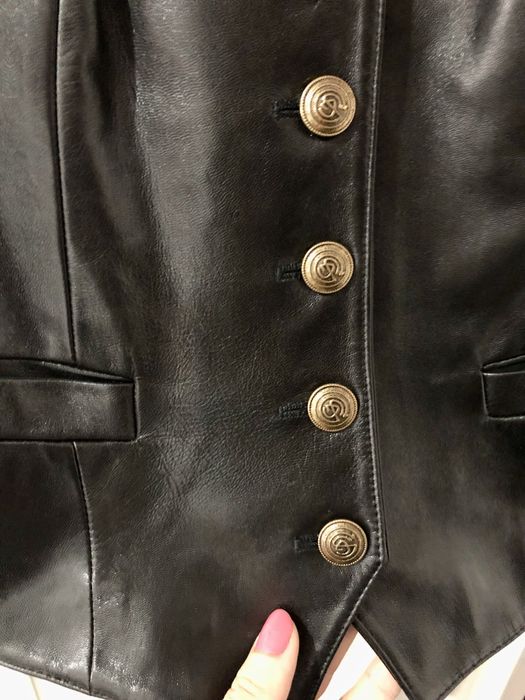 Vesta pentru femei, din piele naturala, marimea M, impecabila