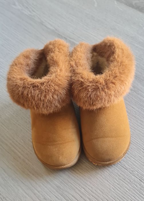Ugg copii maro cu blana