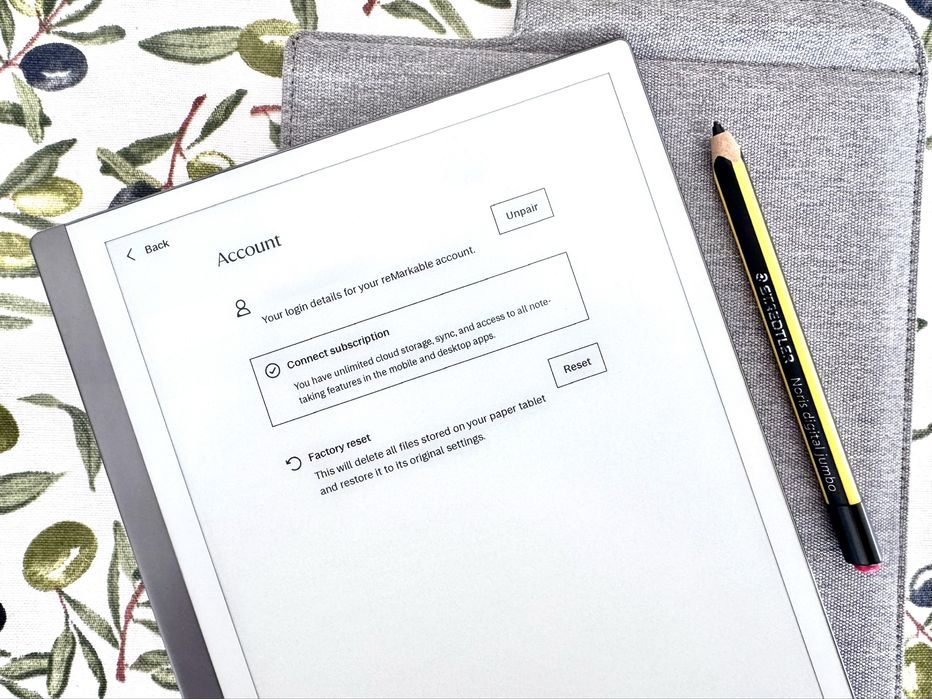 reMarkable 2 + Pen Staedtler Noris | Connect nelimitat free inclus - Ca nou