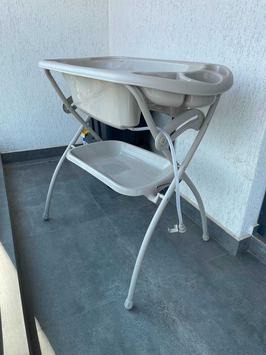 Cadita pentru bebelusi + suport metalic Cam Baby Bagno, bej, 0-12 luni
