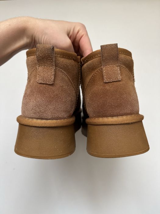 Угги короткие на платформе