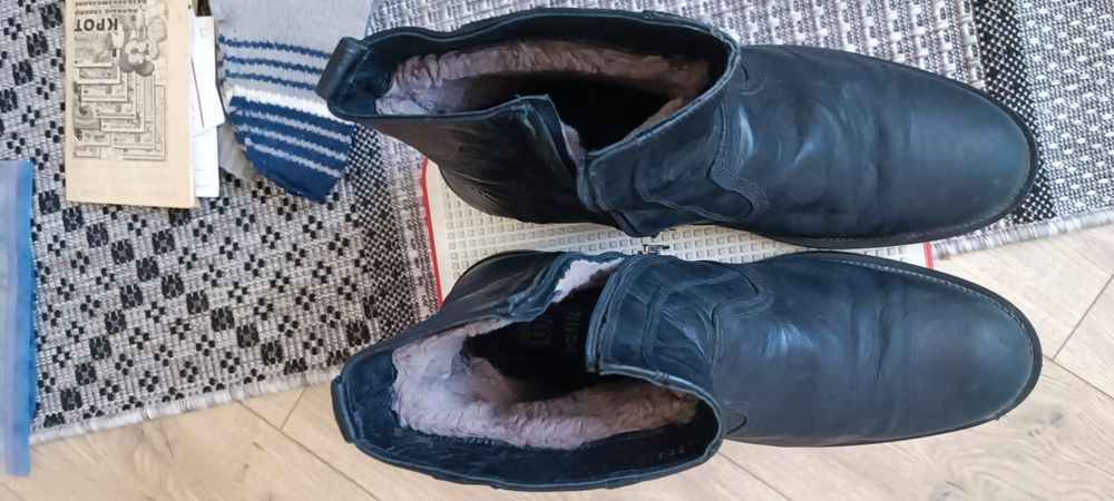 Сапоги мужские кожа