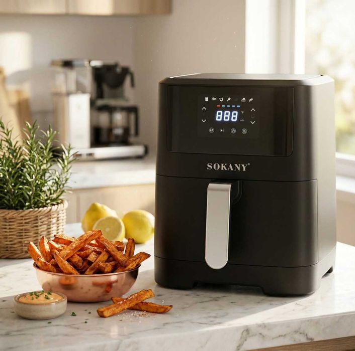 Фритюрник с горещ въздух Sokany SK-ZG-8043, 8л., 2000W