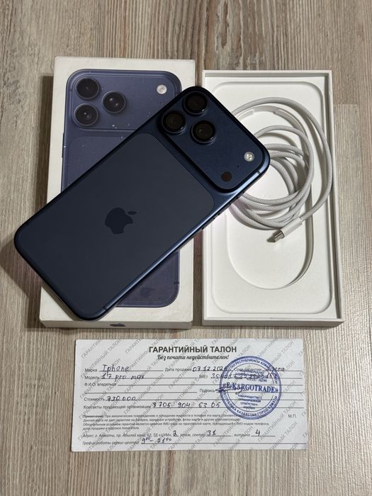 Iphone 17 Pro Max 256 gb емкость 100 цикл 42