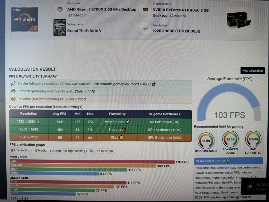 PC GAMING – RTX 4060 + Ryzen 7 3700X