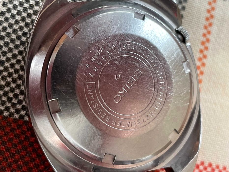 Vintage Seiko 5 Automatic Blue Dial Date/Day 21Jewels