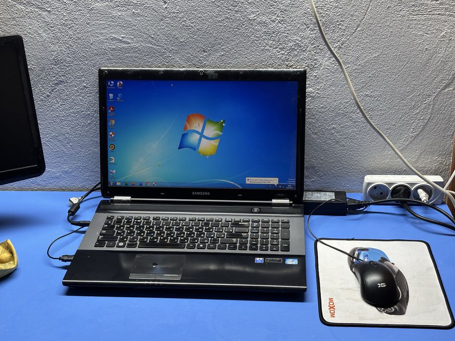 Офисный Ноутбук Samsung Core i5 Полный комплект SSD 256 гб HDD 500 Гб