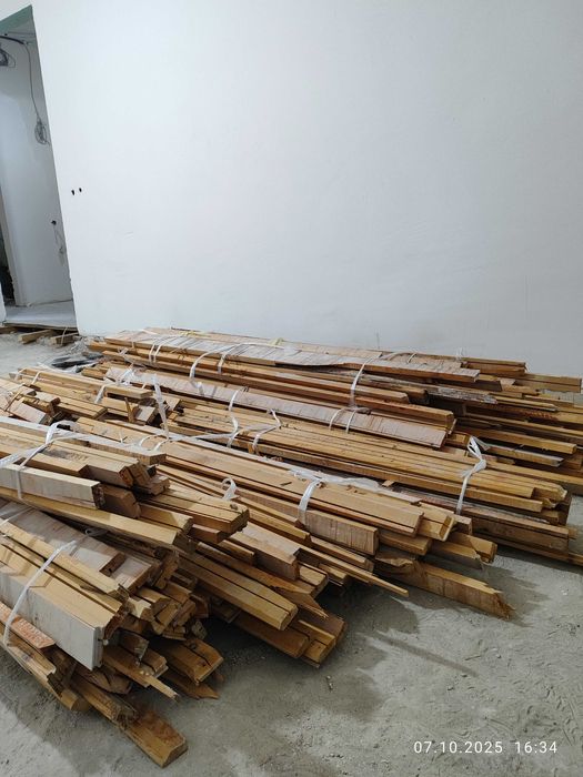 Деревянный пол (лаги, рейки б/у)