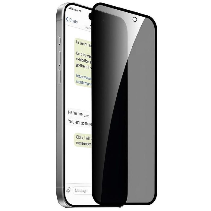 Privacy 5d стъклен протектор за apple iphone 17 - anti spy - tempered